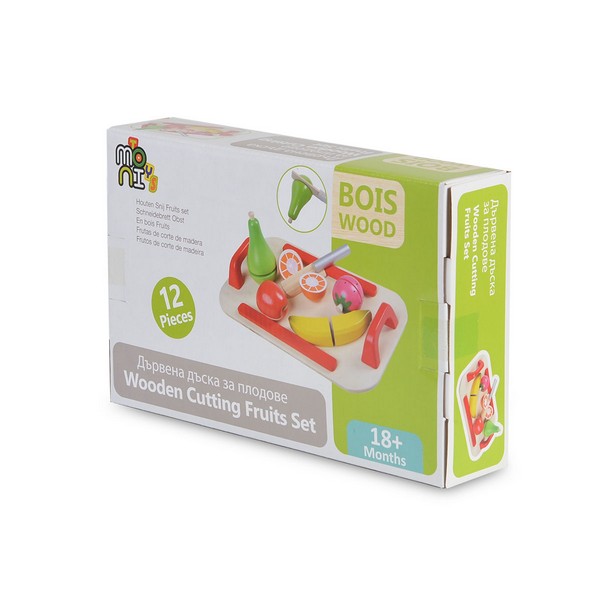 Продукт Moni Toys  - Дървена дъска за рязане плодове - 0 - BG Hlapeta